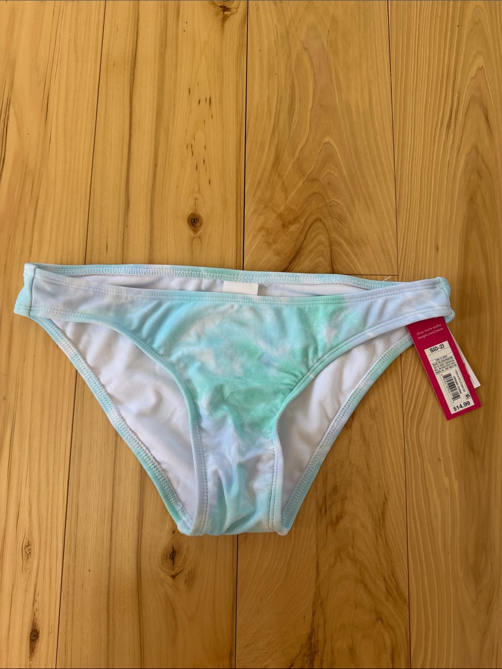 Xhilaration Blue Tie Dye Bikini Bottomes